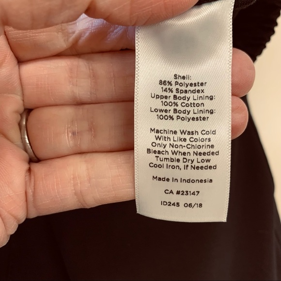 Talbots Women’s Black Nylon Cargo Elastic Drawstring Waist Pockets Lined Pants S - Picture 9 of 10